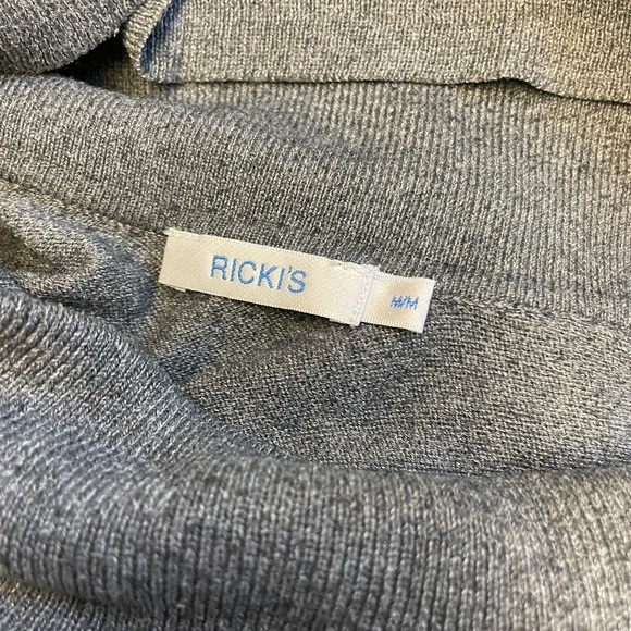 Ricki's grey stretchy cowl neck long sleeve tunic sweater women's size Medium - Picture 5 of 9